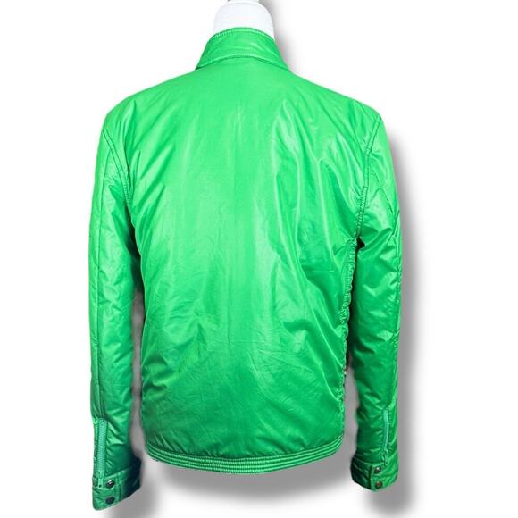 Juicy Couture JM Green Puffer Jacket M Vintage Y2K Streetwear Rare Unisex Zip Up - Picture 5 of 11